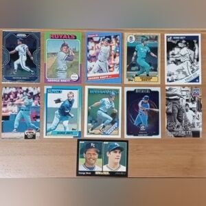 George Brett Baseball Card Lot